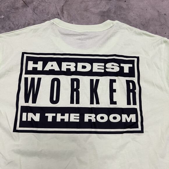 Under Armour Project Rock Respect Short Sleeve T-Shirt Men Size Large Mint Green - Picture 8 of 8